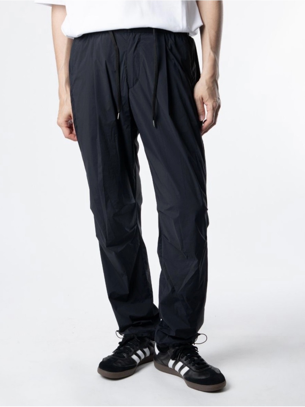 Herno Stretch Nylon Jogger Trousers Men’s EU M Navy Blue Pants AUTH $375